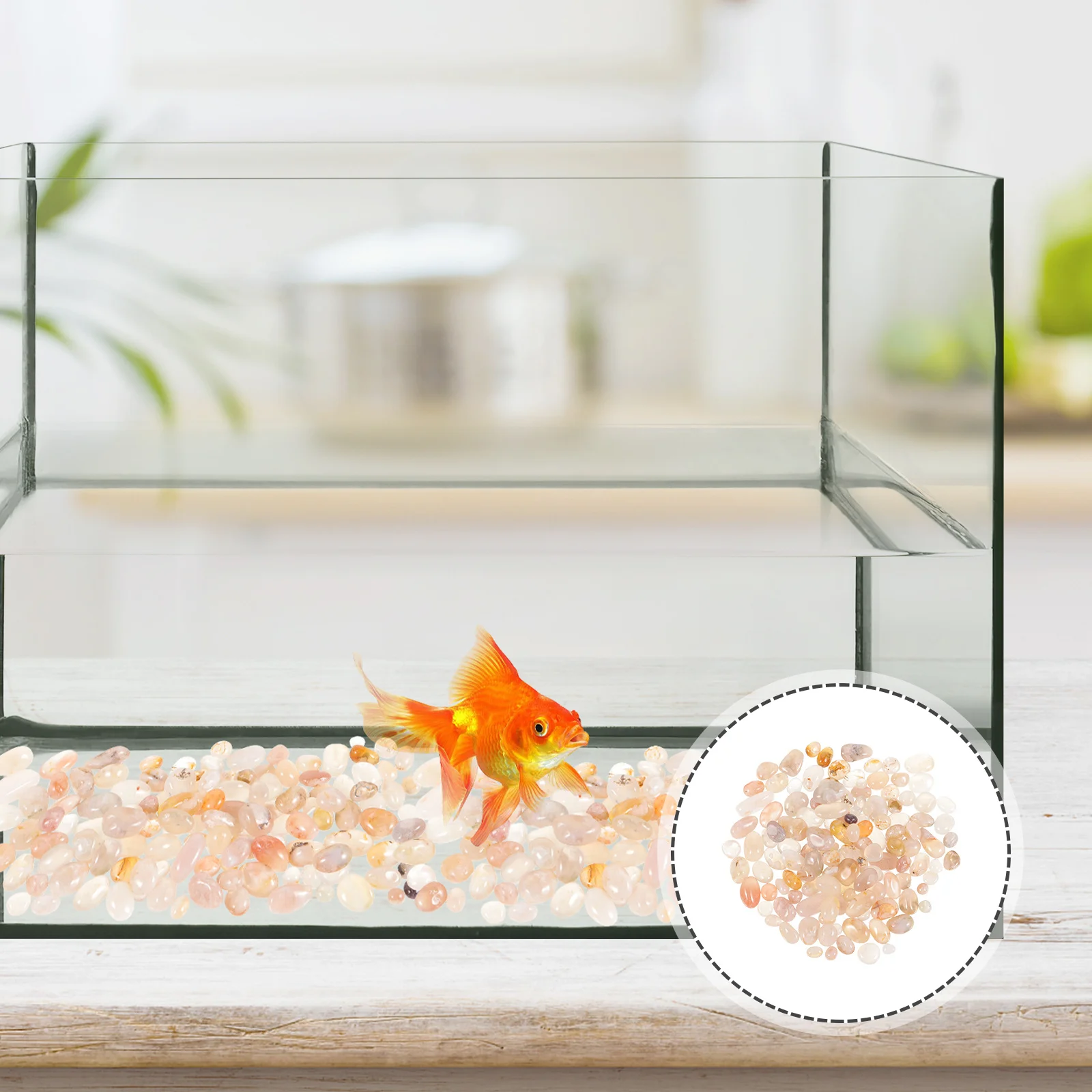 

1Set Agate Natural Pebbles Decorative Stones Aquarium Soil Moisture Retention Flowerpot Hydroponics Outdoor Landscaping