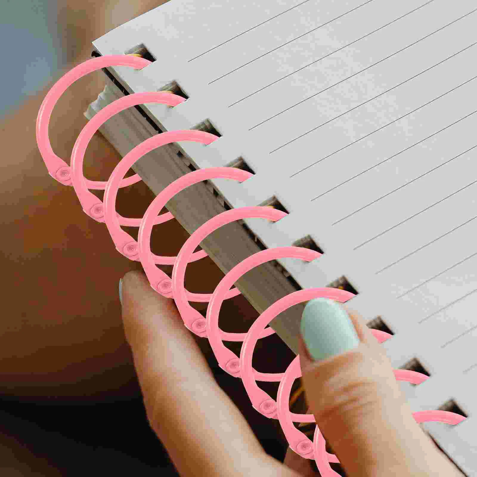 50pcs Book Rings Snap Metal Loose Leaf Ring DIY Notepad Ring for Indexing Cards binder rings binding rings