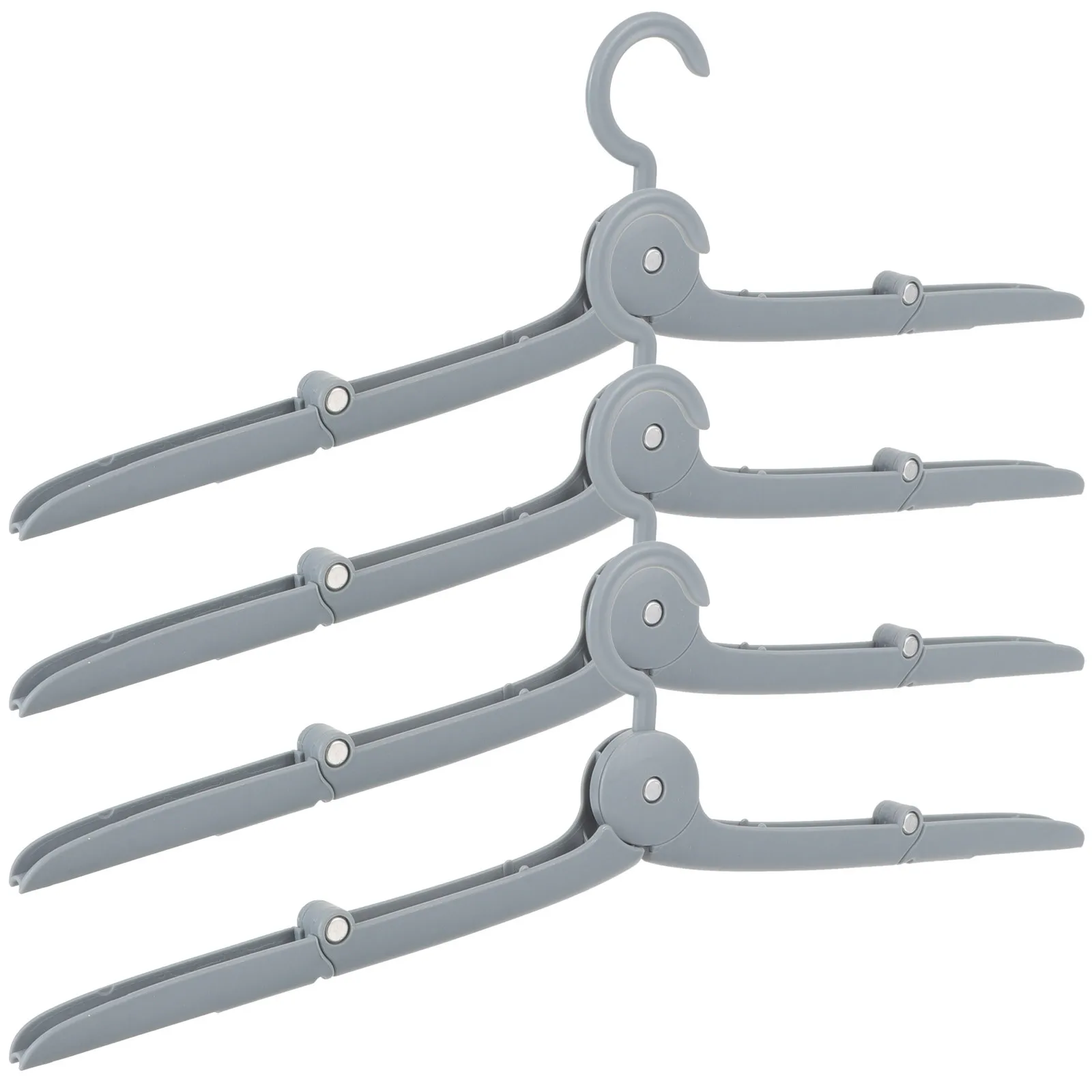 4Pcs Travel Foldable Clothes Hangers Portable Folding Hangers Space Saving Metal for Closet Travel Clothes Dryer