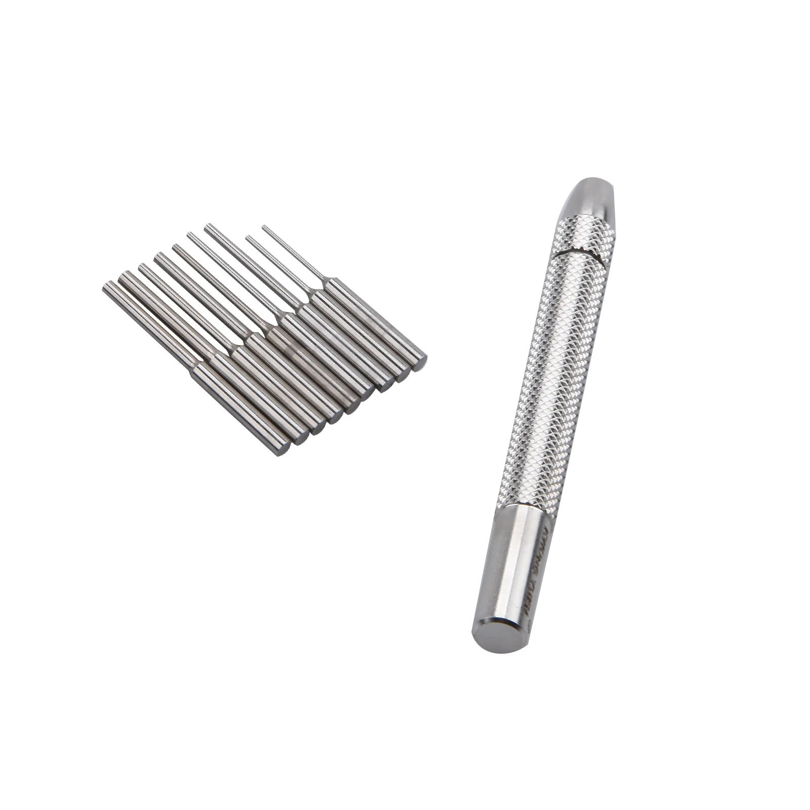 Conjunto de Ferramentas para Remoção de Elos de Pulseira de Relógio em Aço de Liga com 9 Pinos, Kit Durável de Punções para Ajuste e Reparo de Pulseiras
