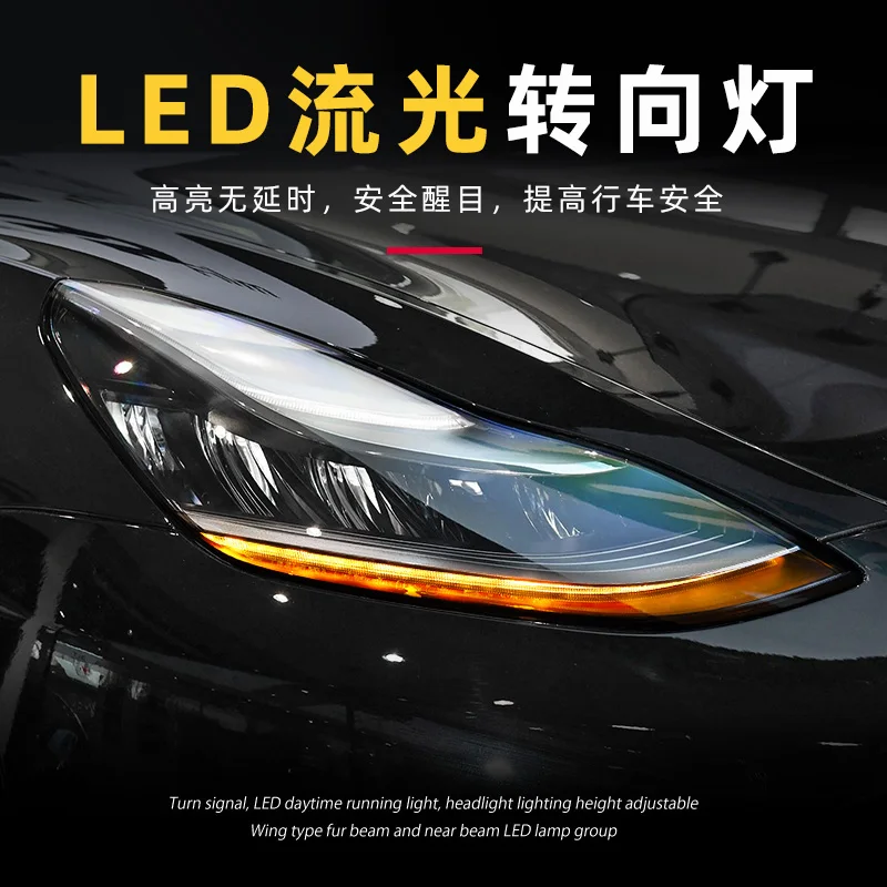 Suitable for 2017-2022 Tesla model 3 Model Y LED Headlight assembly Car accessories