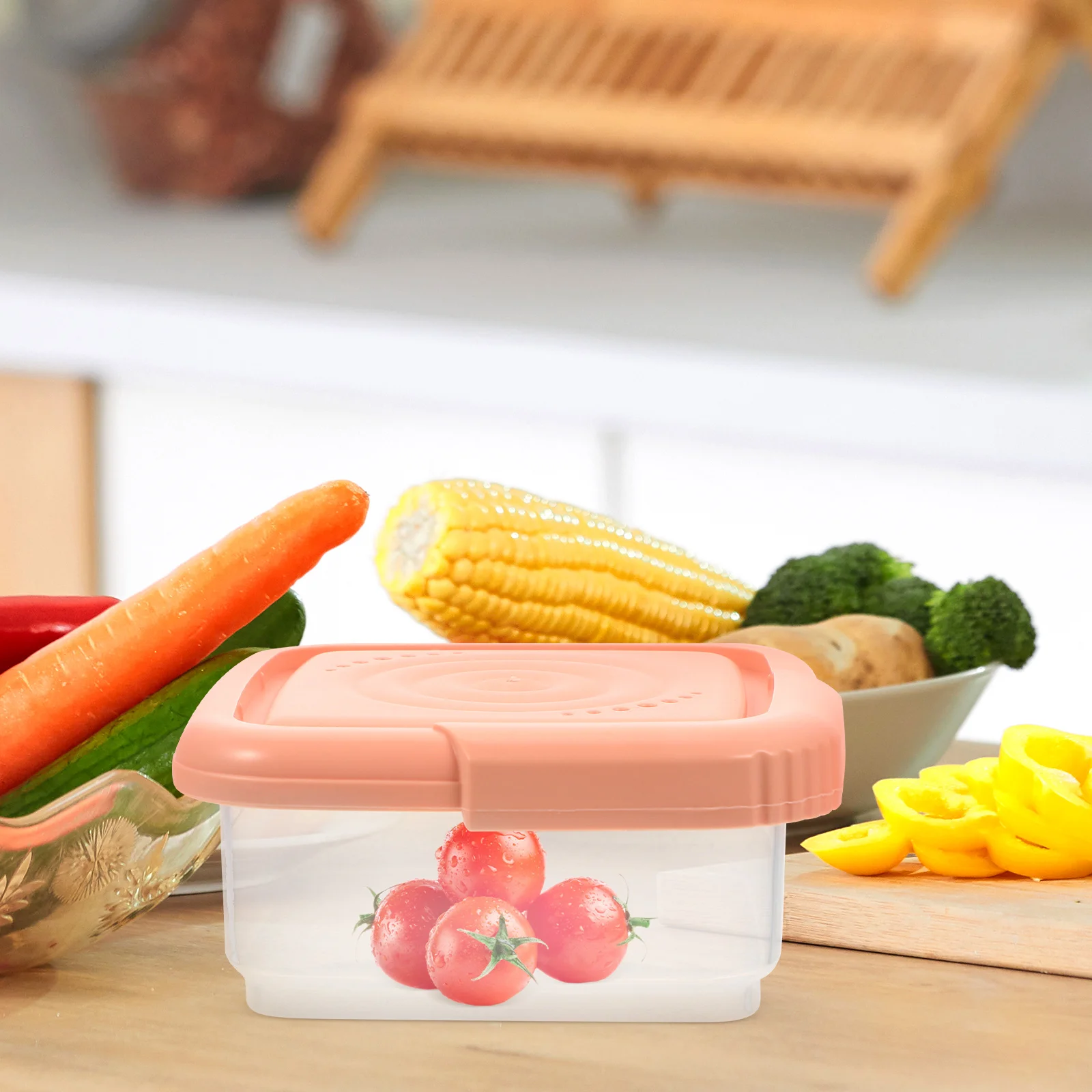 

Cheese Slice Butter Boxes Slices Cases Covered Containers for Fridge Healthy Safe Material Food Grade Design Kitchen Hotel Use