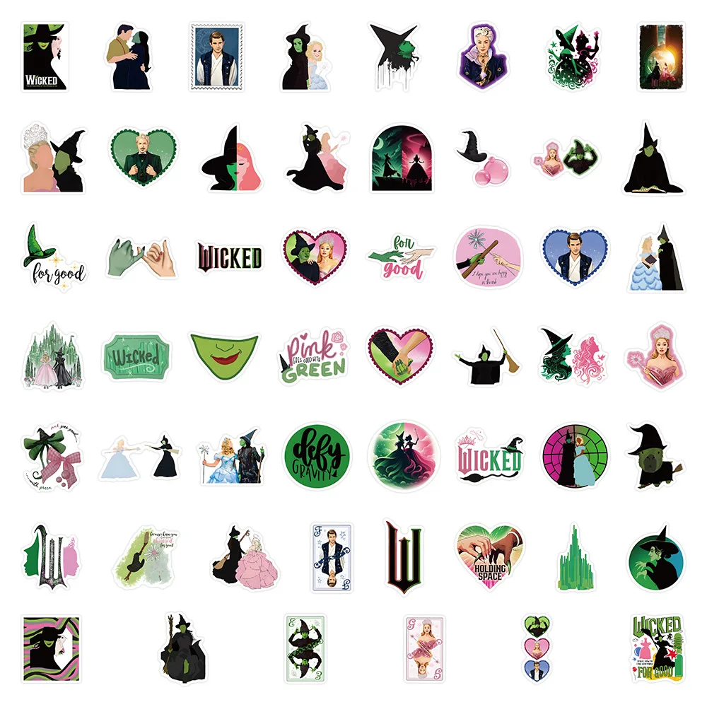 10/30/50/100PCS Cartoon Wicked: Parte One Love Movie Sticker Telefono fai da te Laptop Bagagli Skateboard Graffiti Decalcomanie Divertimento