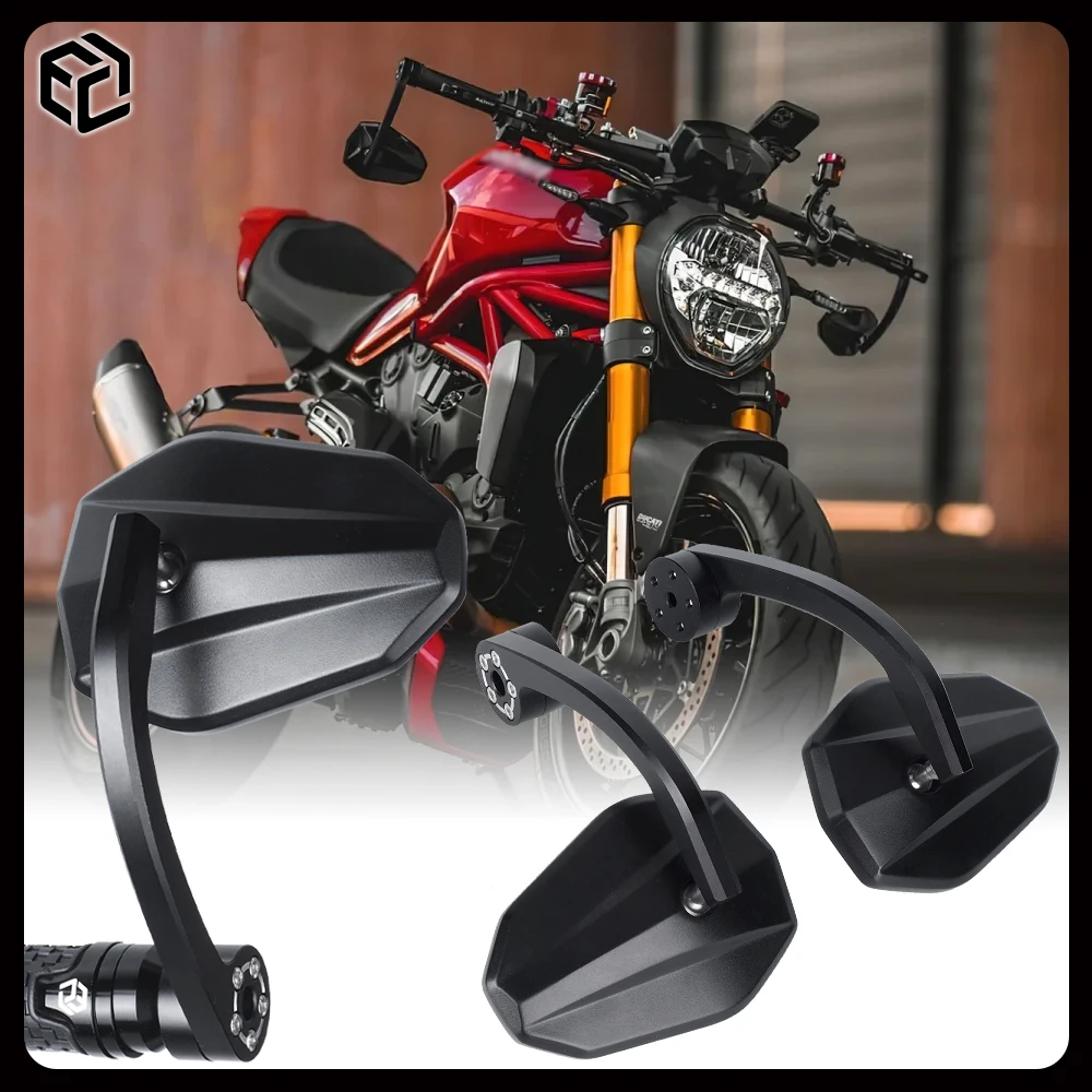 

Для DUCATI Monster 821 797 937 SP 1200 S/R Streetfighter V2 V4 S SP Зеркало заднего вида стержнением из алюминиевого сплава Зеркало для мотоцикла с ЧПУ