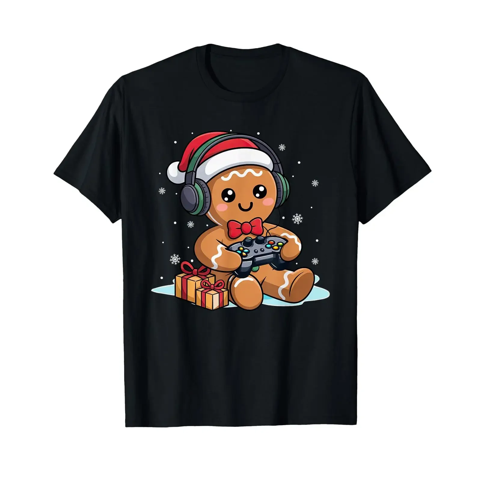 Funny Gingerbread Christmas Game for Men Boys and Kids T Shirt vintage Washed designer clothes Soft Comfortable Stretched homme