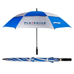 Playeagle-paraguas de Golf de doble capa para exteriores, impermeable, protector solar, protección UV, sol y lluvia, automático