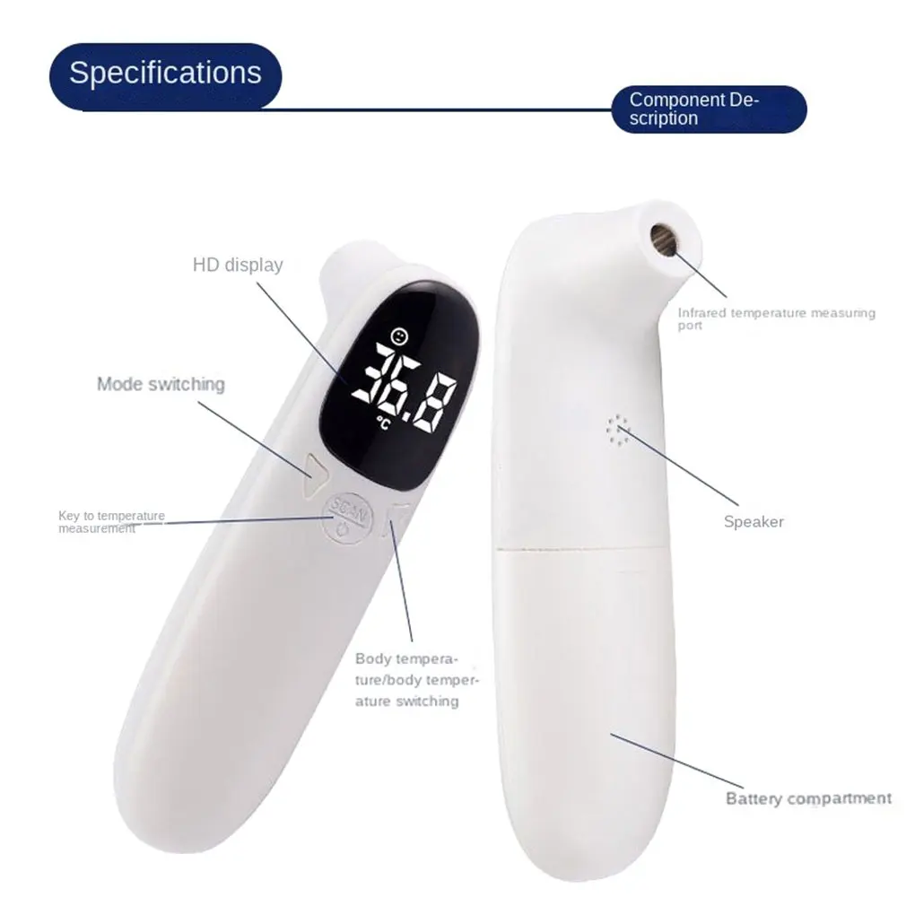 Medical Digital Forehead Thermometer Electronic Contactless Clinical Accuracy Non-contact Body Temperature Kids