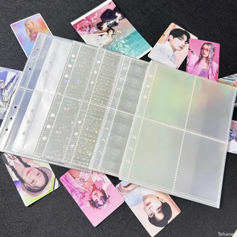10pcs K-pop Photocard Protector Pages Binder Multi-Pockets Photo Card Binder Top Loading Photo Sheet Protector Collect Card