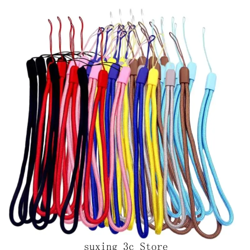 

E8be 50pcs Красочные нейлоновые запястье для USB -приводов телефонов держатель значков для брелок с камерой.