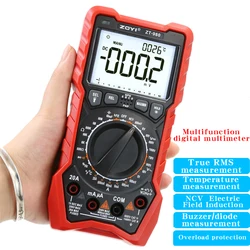 ZOYI ZT-980 Electrician Multimeter Universal High-Precision Digital Smart Anti-Burn Household Capacitance Meter