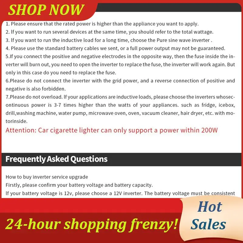

AB31-Car Inverter Adapter 12V To 110V Car Inverter Converter Modified Sine Wave Inverter 400/200W US Socket Car Power Converter