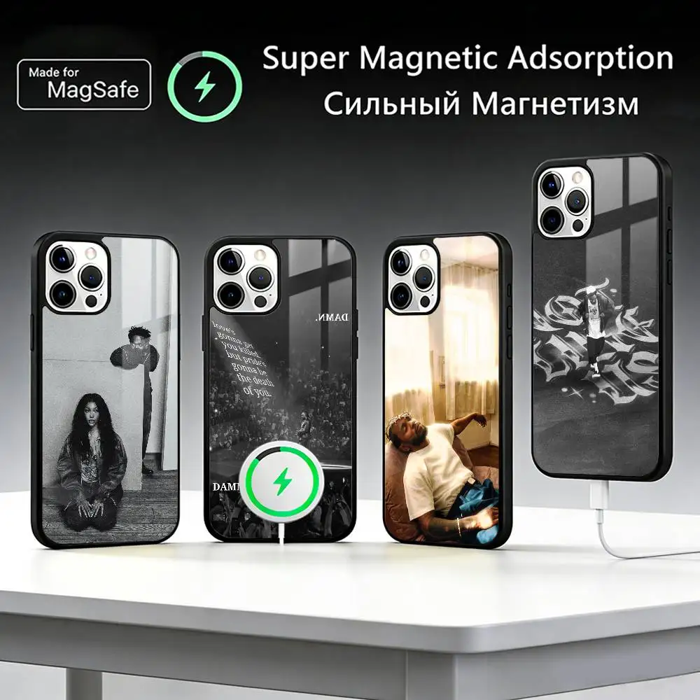 

K-kendrick L-Lamar Phone Case For iPhone17,16,15,14,13,12,11 Plus,Pro Max, New Magnetic Wireless Charging