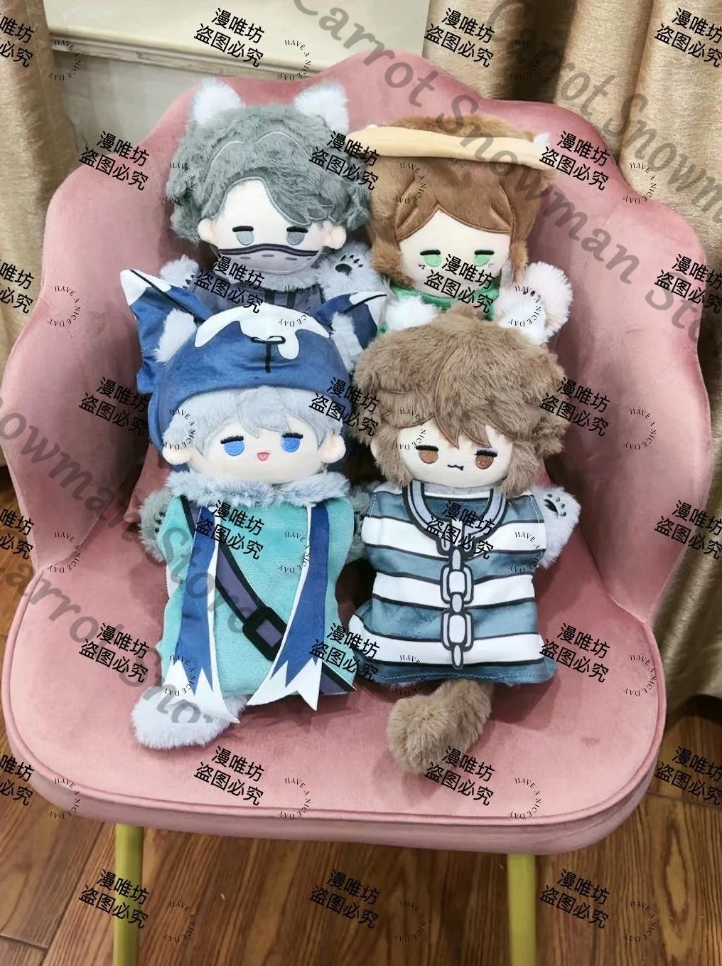 Аниме идентичность V Бальзамировщик Ithaqua Gardener Maumet Ручная кукольная игрушка Cospaly Коллекционный мультфильм Украсьте подарок