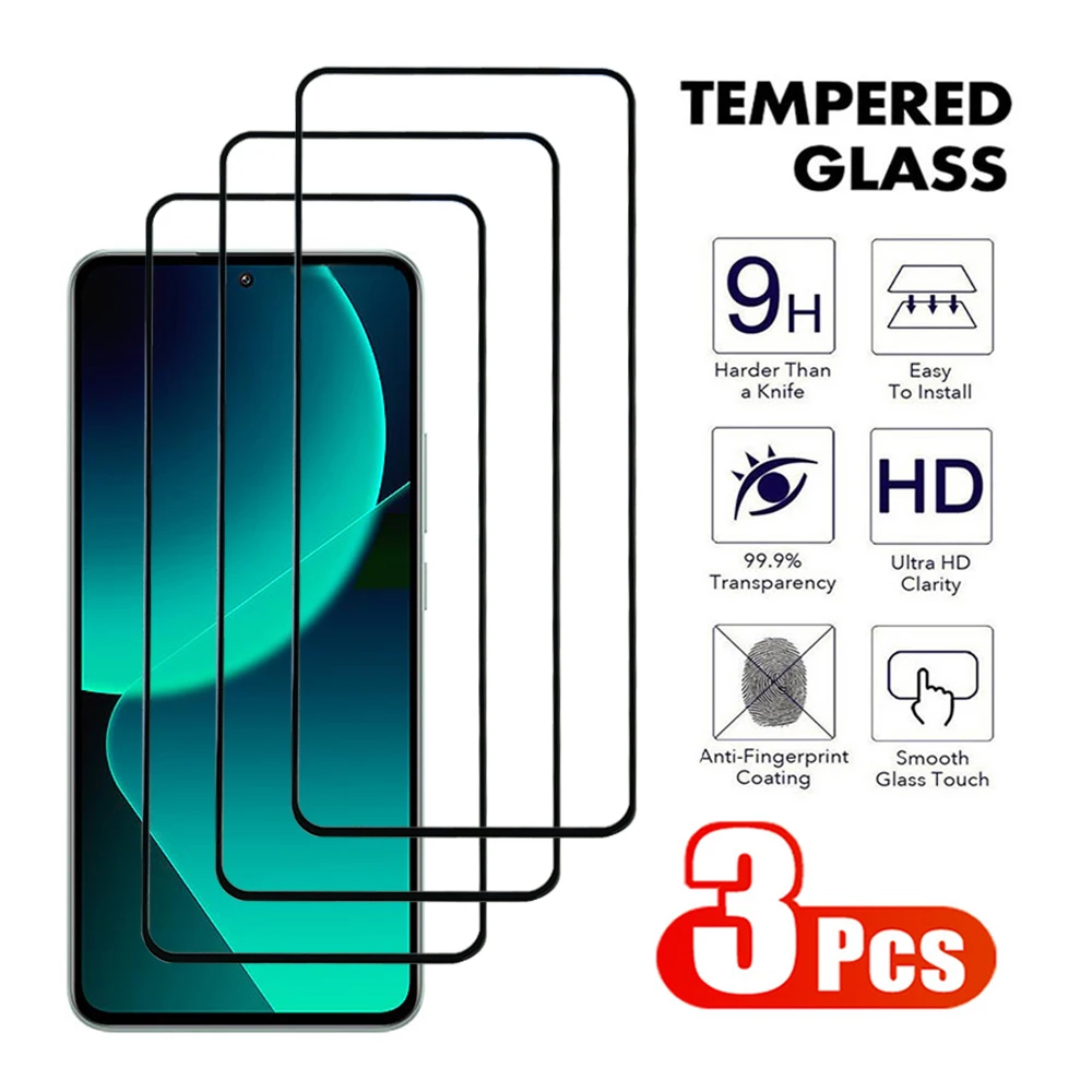 3Pcs Protective For Xiaomi Mi 11 12 13 14 Pro Tempered Glass Xiaomi Mi 11i 11T 11X 12T 13T Lite Pro Screen Protector Glass Film