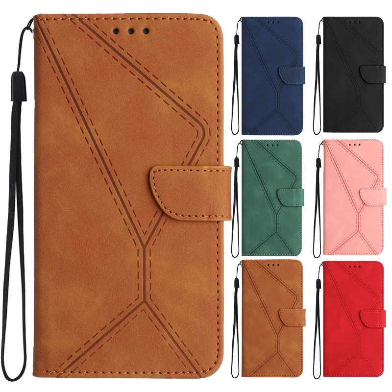 Leather Cover Wallet Flip Cases For Samsung Galaxy A13 SM-A137 A23 4G A33 A53 A73 5G A136B A336E Stand Comfortable Hand Feeling