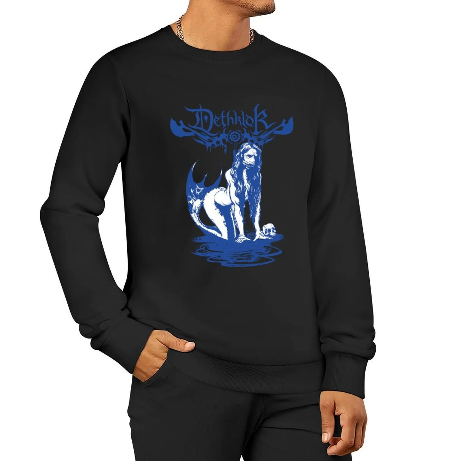 Dethklok Murmaider Pullover Hoodie pria pakaian kaus pria