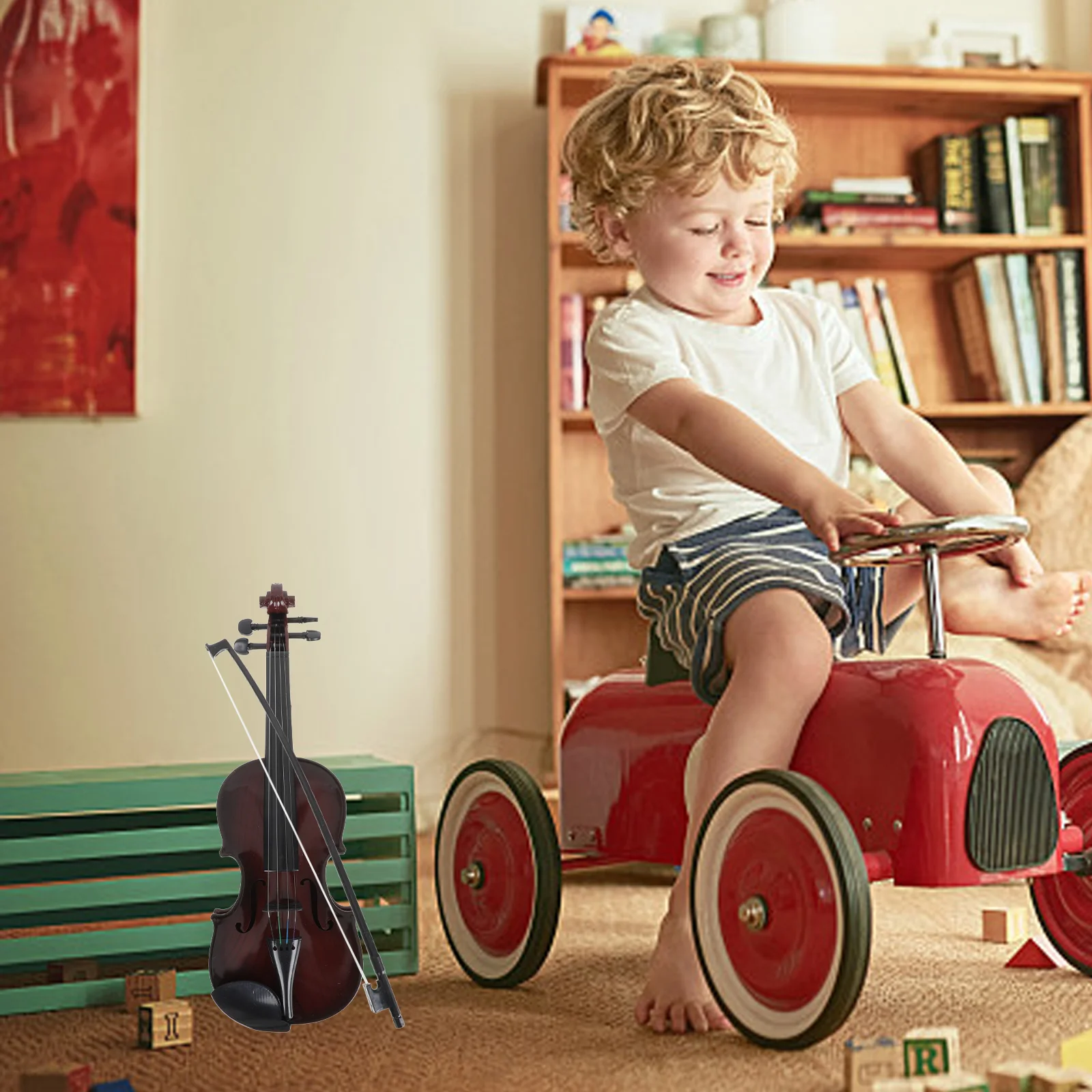 Simulierte Violine Musikspielzeug Kinderspielzeug Kinderspielzeug Anfänger Musikinstrument Frühes Lernen Kleines Kleinkind