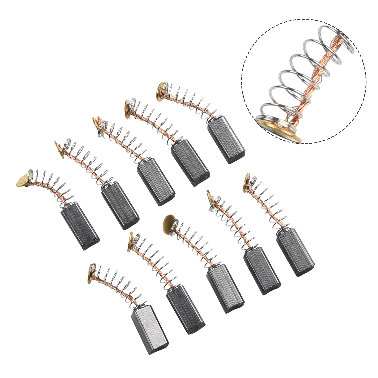 10pcs Carbon Brushes For Electric Motors 11x5x5mm Replacement Part Mechanical Power Transmission Power Tool Parts