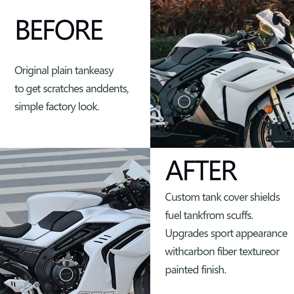 Motorcycle Fuel Tank Cover Cowl For 500SR CF500SR 2026 Modified Cockpit Fuel Shell Guard Gas Tank Protector Accessories