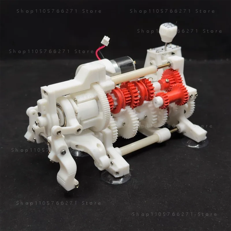 Dynamic model of 5-speed manual transmission for automobiles with reverse clutch and gear selector 3D printed model