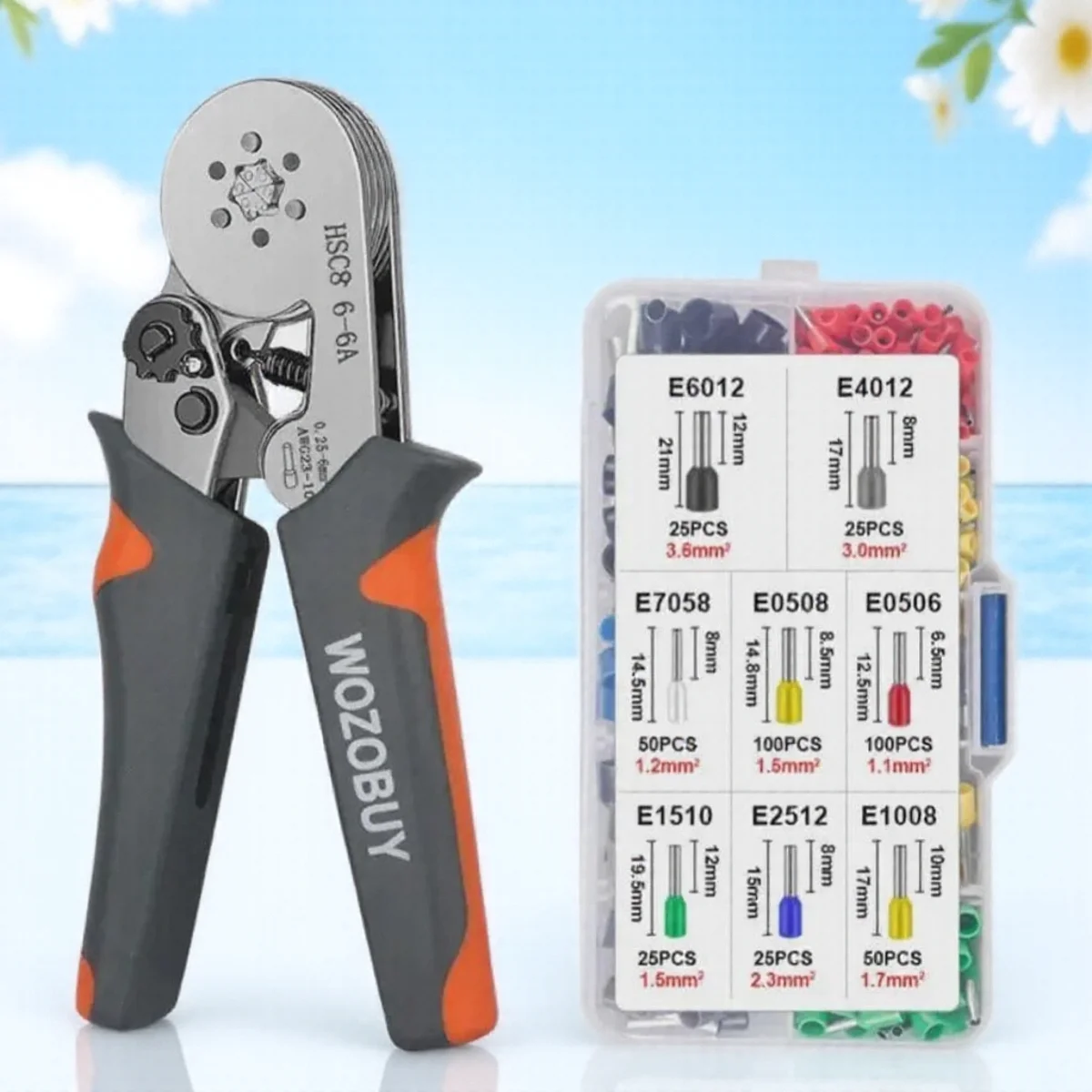 

Ferrule Sleeves Crimping Tool HSC8 6-4 6-6 0.25-10mm² 0.25-6mm² Mini Electrical Pliers Wire Connection Repair