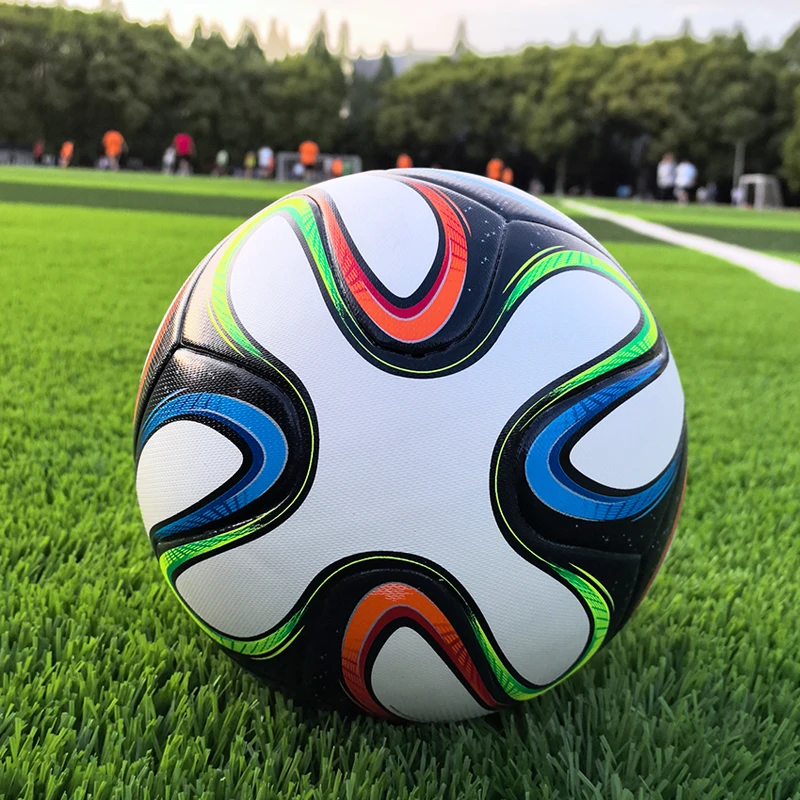 Balón de fútbol tamaño 5, pelotas profesionales para adultos, sin costuras, unidas, alta elasticidad, adiestramiento al aire libre, fútbol suave de PU