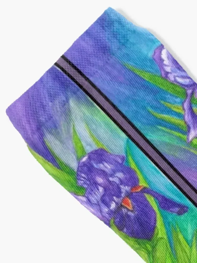 Paisley with Irises Socks happy designer gift professional running Male Socks Women's