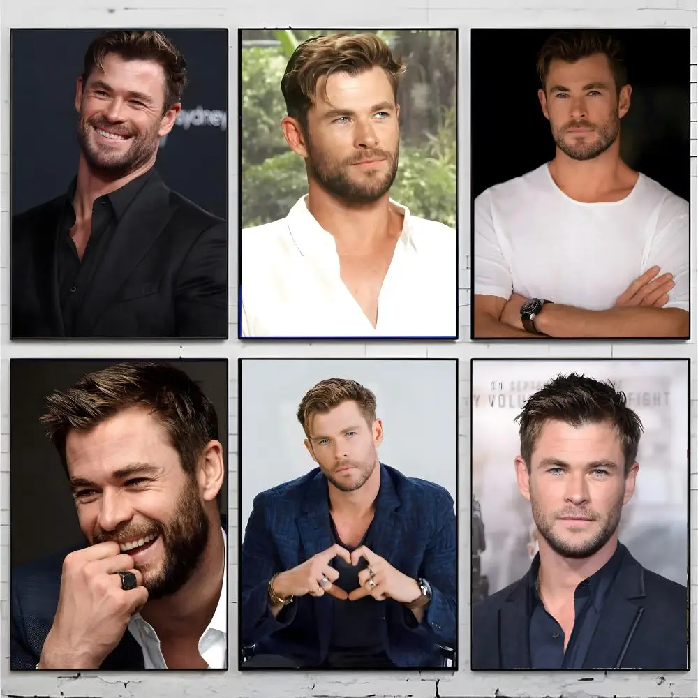 Popular Australian Actor Chris Hemsworth Poster Premium Decor Art & Gift for Household Lounge Home Ornaments