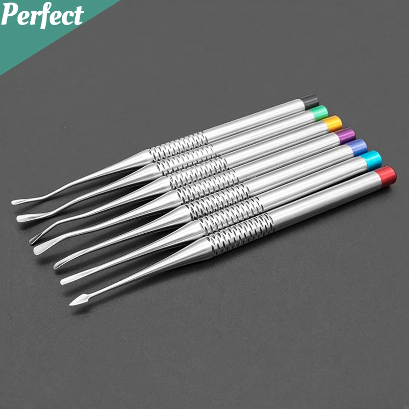 

7Pcs/Set Dental Implant Luxating Root Tooth Elevator Knife Titanium Alloy Extraction Minimally Invasive Dentistry Equipment Tool