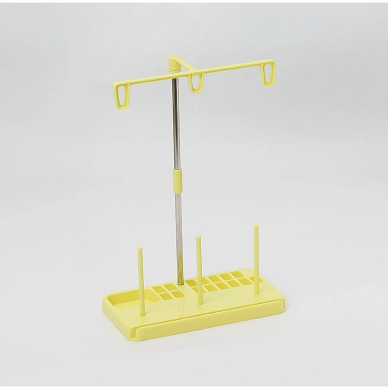 2 suportes da linha dos pces, organizador da linha para máquinas do bordado e de costura, cremalheira da linha para 3 carretéis da linha