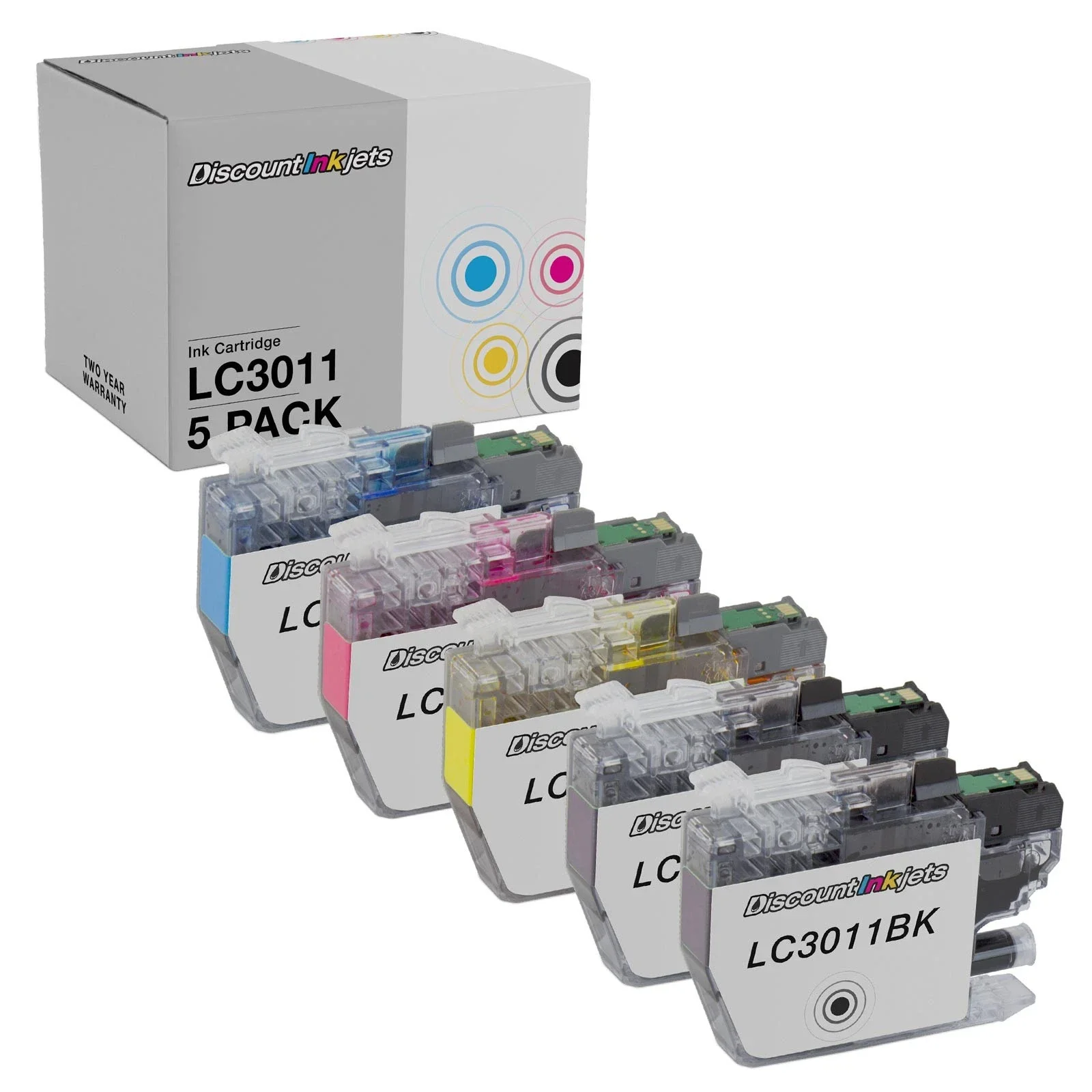 

5PK LC3011 Ink Cartridge for Brother LC-3011 BCMY MFC-J491dw/J690dw/J497dw/J895d