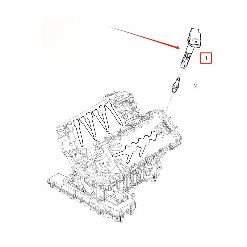 07C905715A Ignition Coil For Audi A8 D3 VW Touareg 2004-2010 Passat B5.5 4.0 Phaeton Bentley Continental GT FLYING SPUR W12 6.0T
