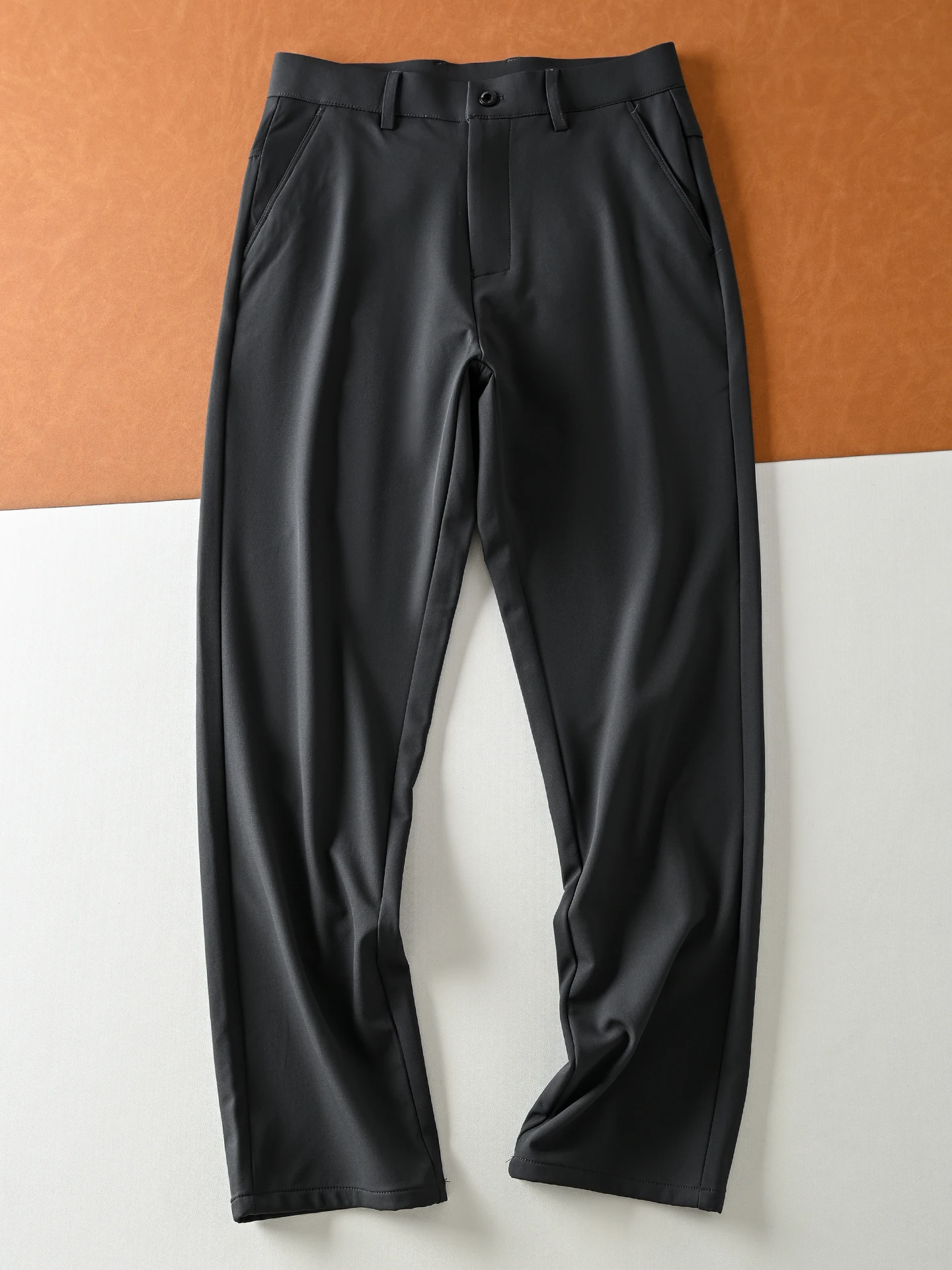 

Мужские повседневные брюки прямого кроя, теплые, универсальные, осенне-зимние, легкие, из серии Fce, удобные для поездок на работу