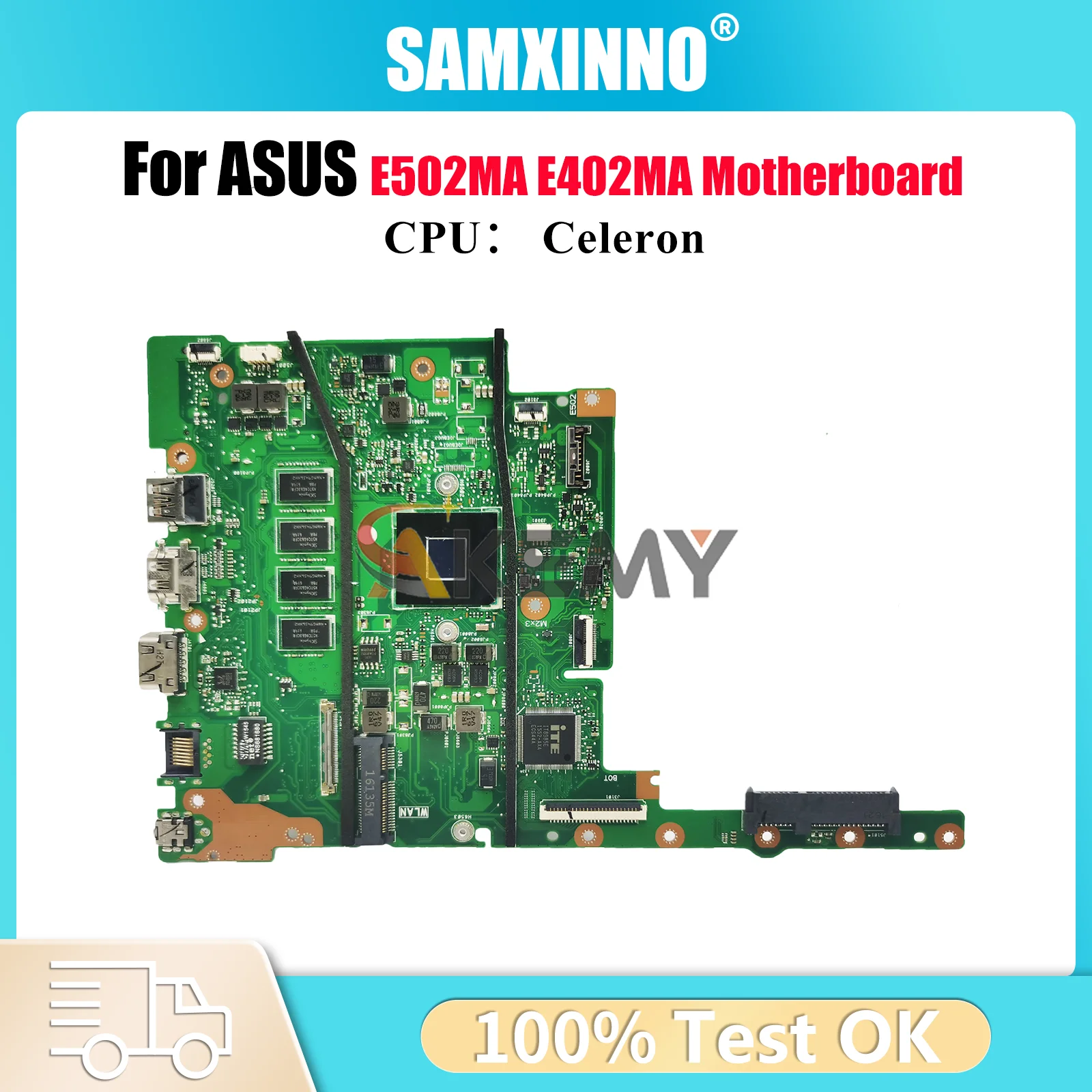 

E502MA Материнская плата для ноутбука ASUS EeeBook E402MA E402M Материнская плата для ноутбука с процессором Celeron 100% тестирование ОК быстрая доставка stk