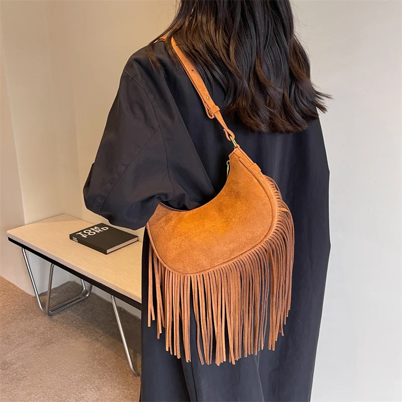 Luxury Brand Armpit Bags for Women High Quality Leather Velvet Shoulder Bag Cute Purses and Handbags Designer Flow Crossbody Bag