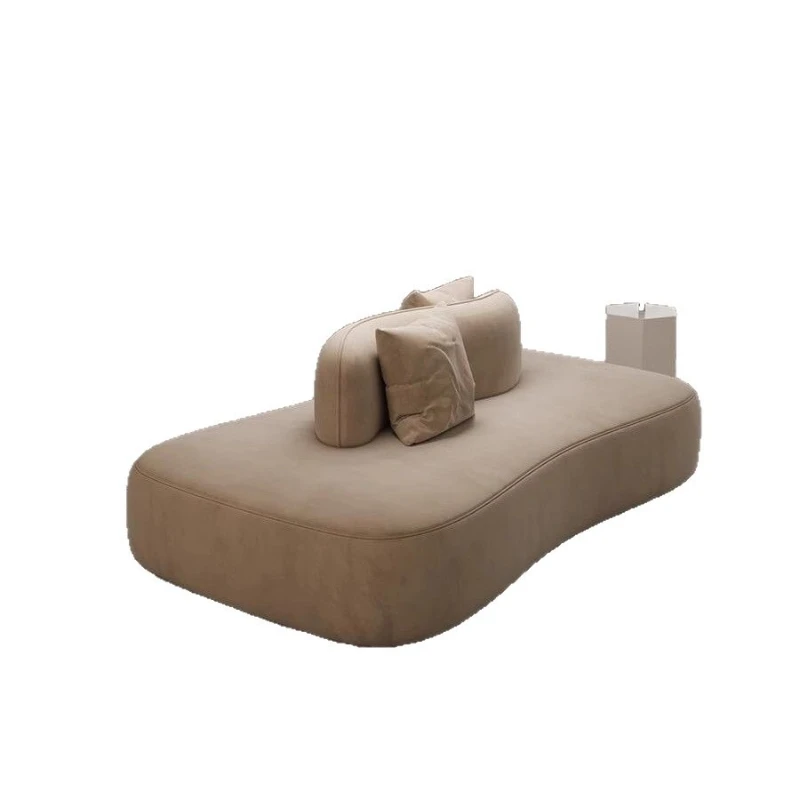 

New clothing store lounge area reception double-sided sofa curved sofa
