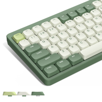 143 Key Green Low Profile PBT Keycaps Double Shot Custom Key caps for Gateron Cherry MX Switches Gamer Mechanical Keyboard