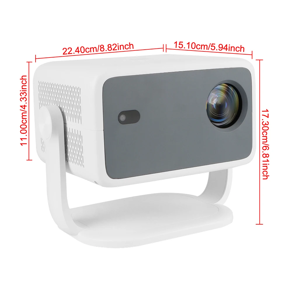 Android 11 Night Light 1920X1080P 4K Support Home Theater WIFI 6 BT 5.2 Full HD Projection 650ANSI LCD Projector Rotaty Type