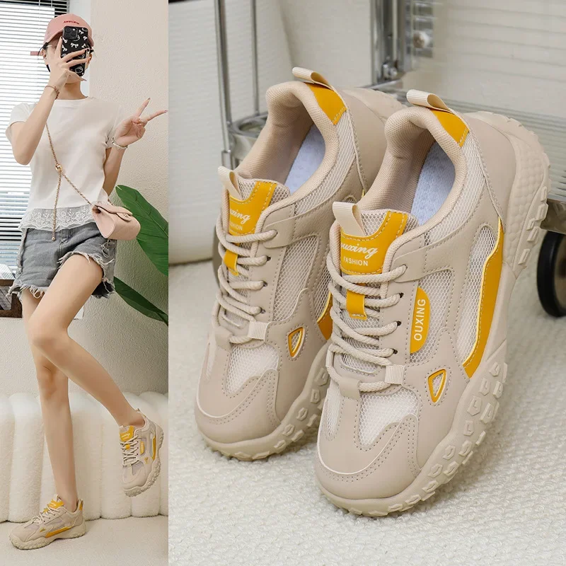 Zapatos deportivos antideslizantes y resistentes al desgaste para viajes, caminar, senderismo al aire libre, cómodos zapatos informales transpirables