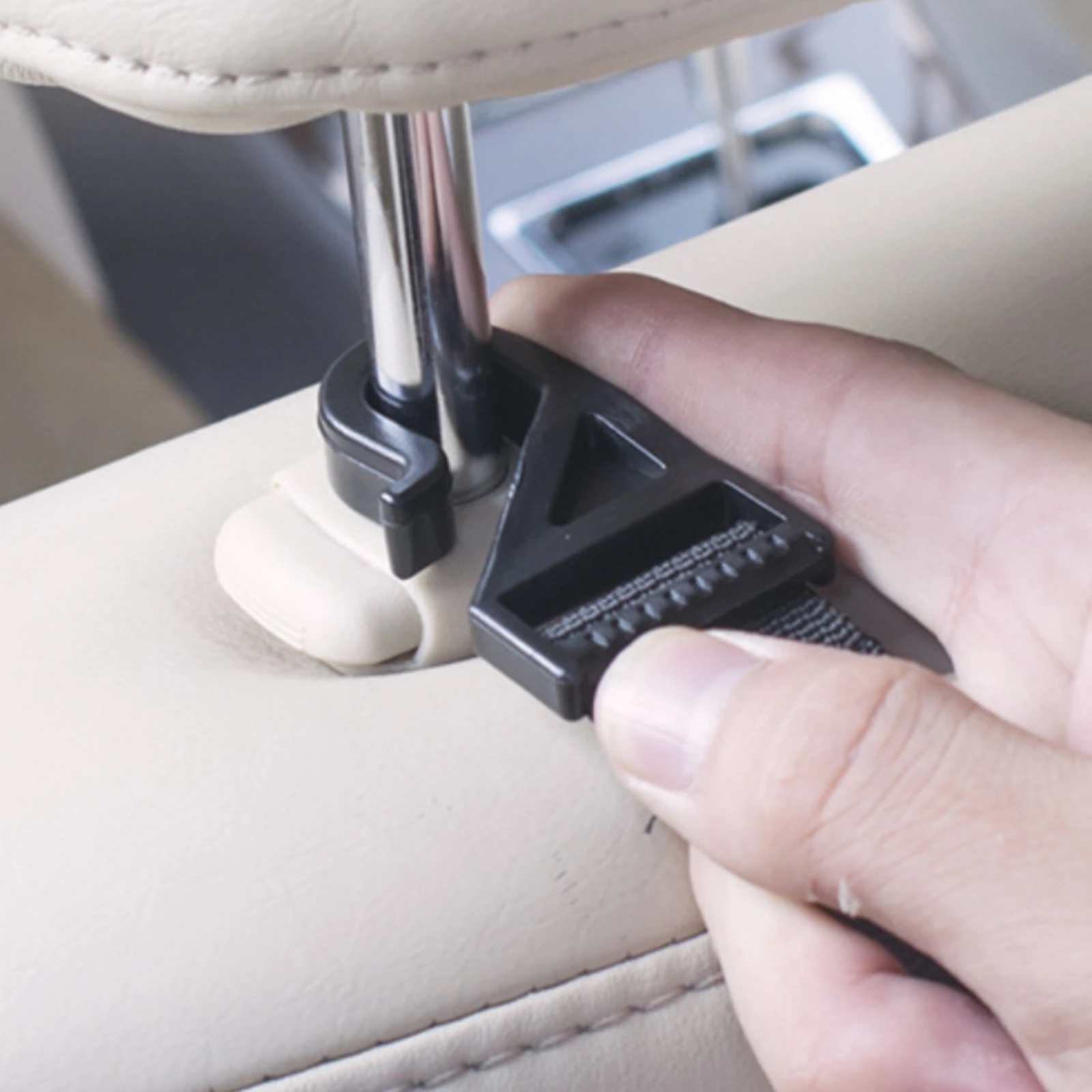 ABS Car Storage Hook Multifunctional Tiered Car Hanging Hook Heavy-Duty Sleek for Commuters, Passenger Area, Daily Commuting