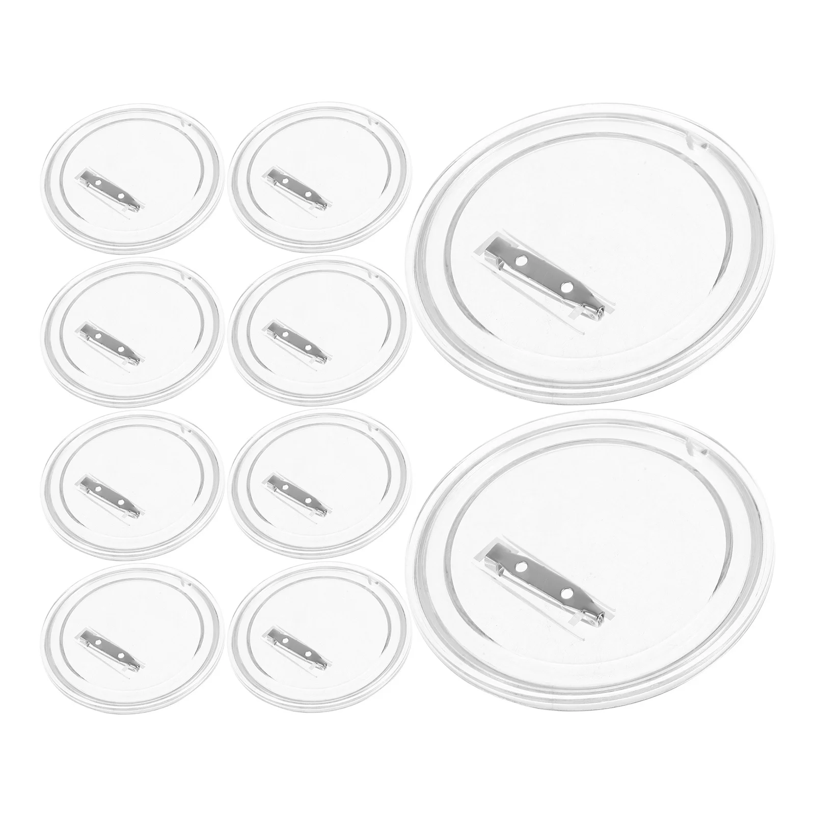 

10 Pcs Blank Pins Button Badge Kit and Photo Hole Backpack Buttons Bracelets Badges Maker