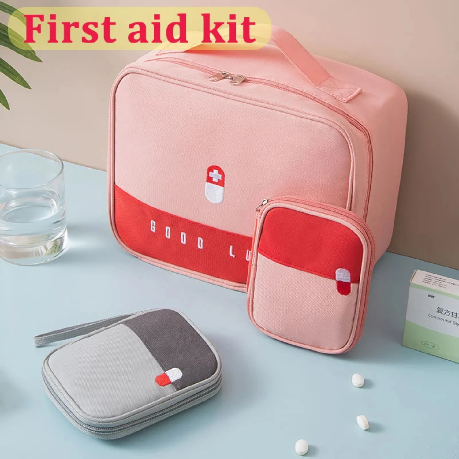 Large Capacity Household Portable Multifunctional Layered Medical Emergency Kit