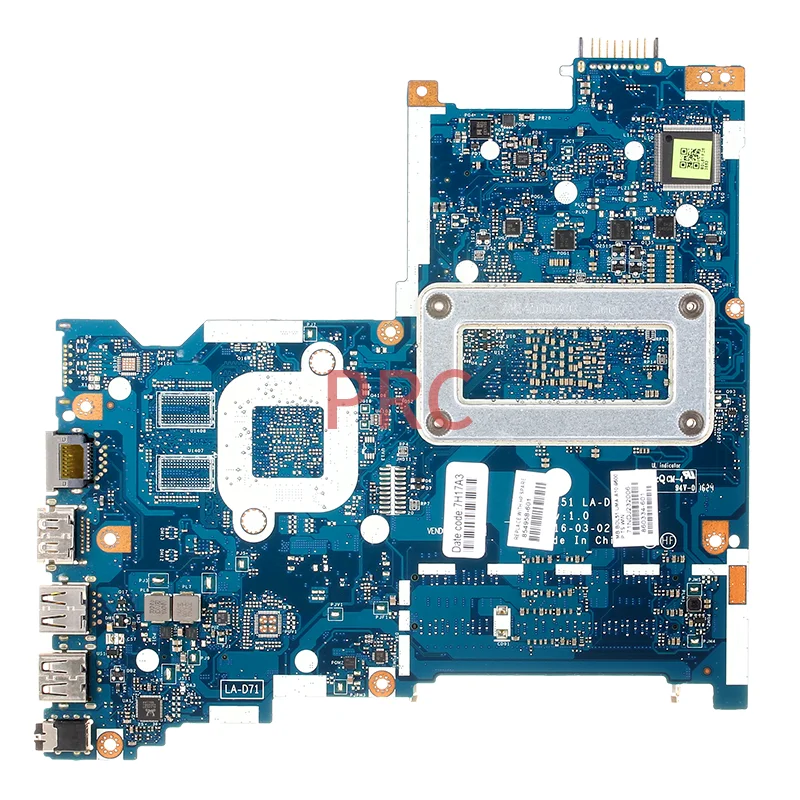 

BDL51 For HP Pavilion 15-BA Laptop Motherboard LA-D713P CPU AM960P 854958-601 UMA DDR4 Notebook Mainboard Working Perfectly