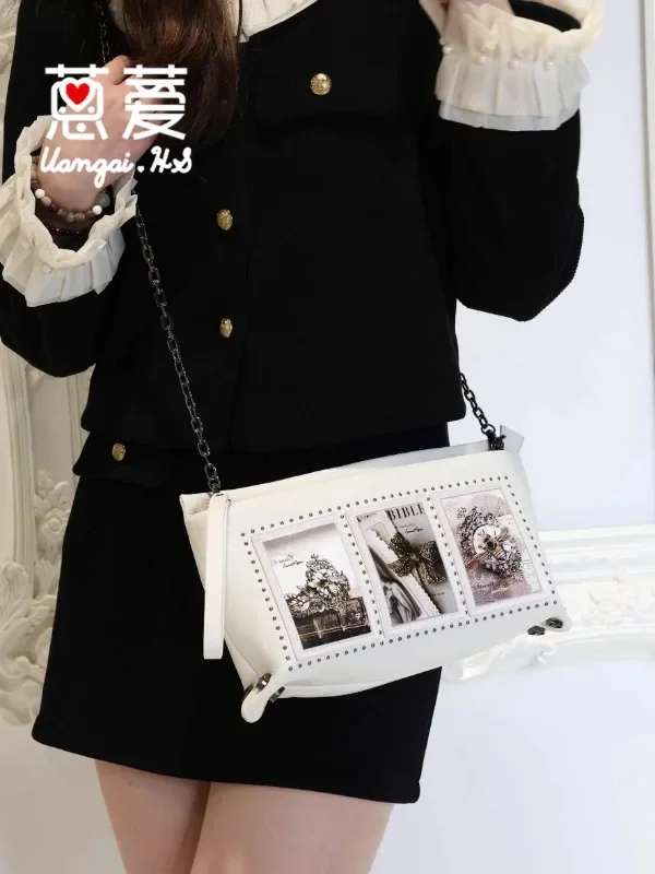 SweetRose Anthracene Original Design Women's Bag Cat Chain Small Square Bag Fashion Light Luxury Crossarm