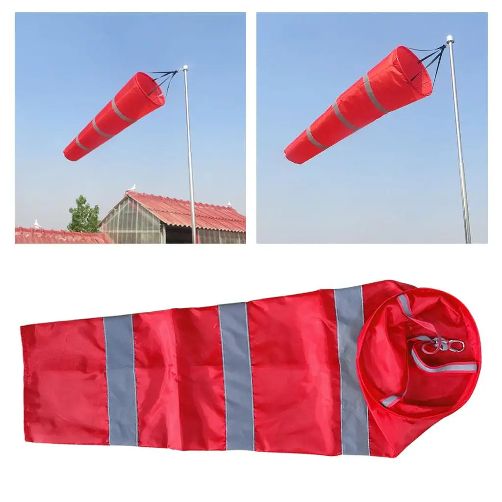 

Windsock, Wind Measuring Socks Bag Outdoor Weather Tool , Red