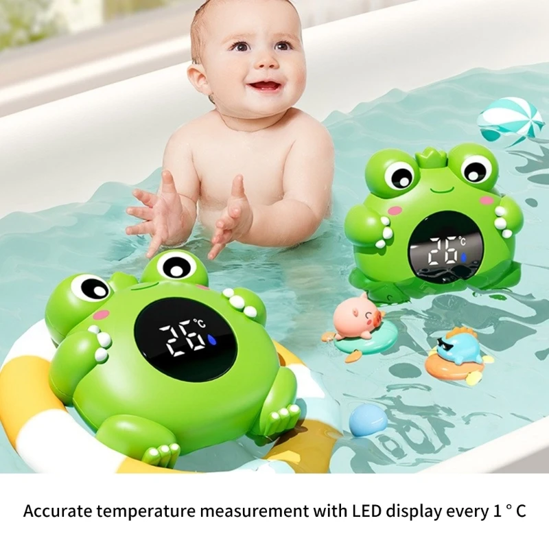 

J15U Цифровые водные термометры в форме лягушек, быстрое считывание показаний для детской ванны, инструмент для контроля