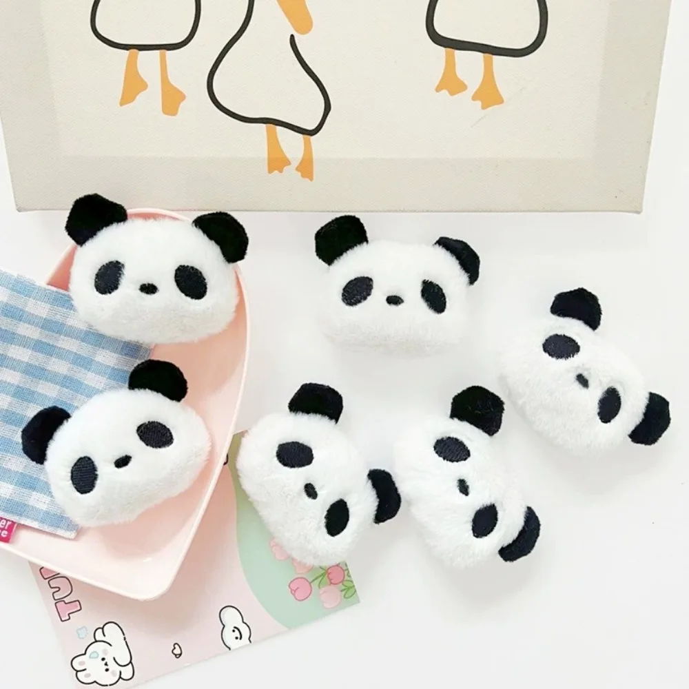 

1/2pcs Cute Cartoon Plush Panda Hair Clip for Women Girl Animal Shape Tie Clip Hair Accessories Chinese Pandas hairpin for Girls