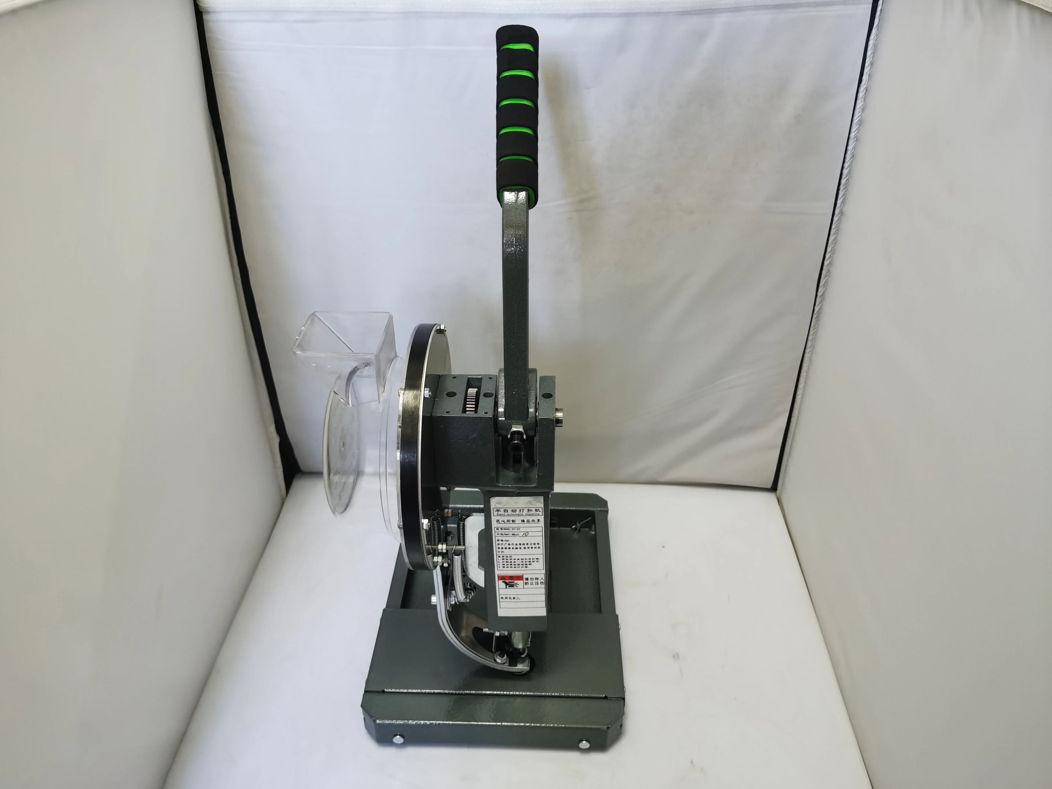 

10mm semi-automatic buttonhole machine, manganese steel ringless buttonhole machine, inkjet cloth banner