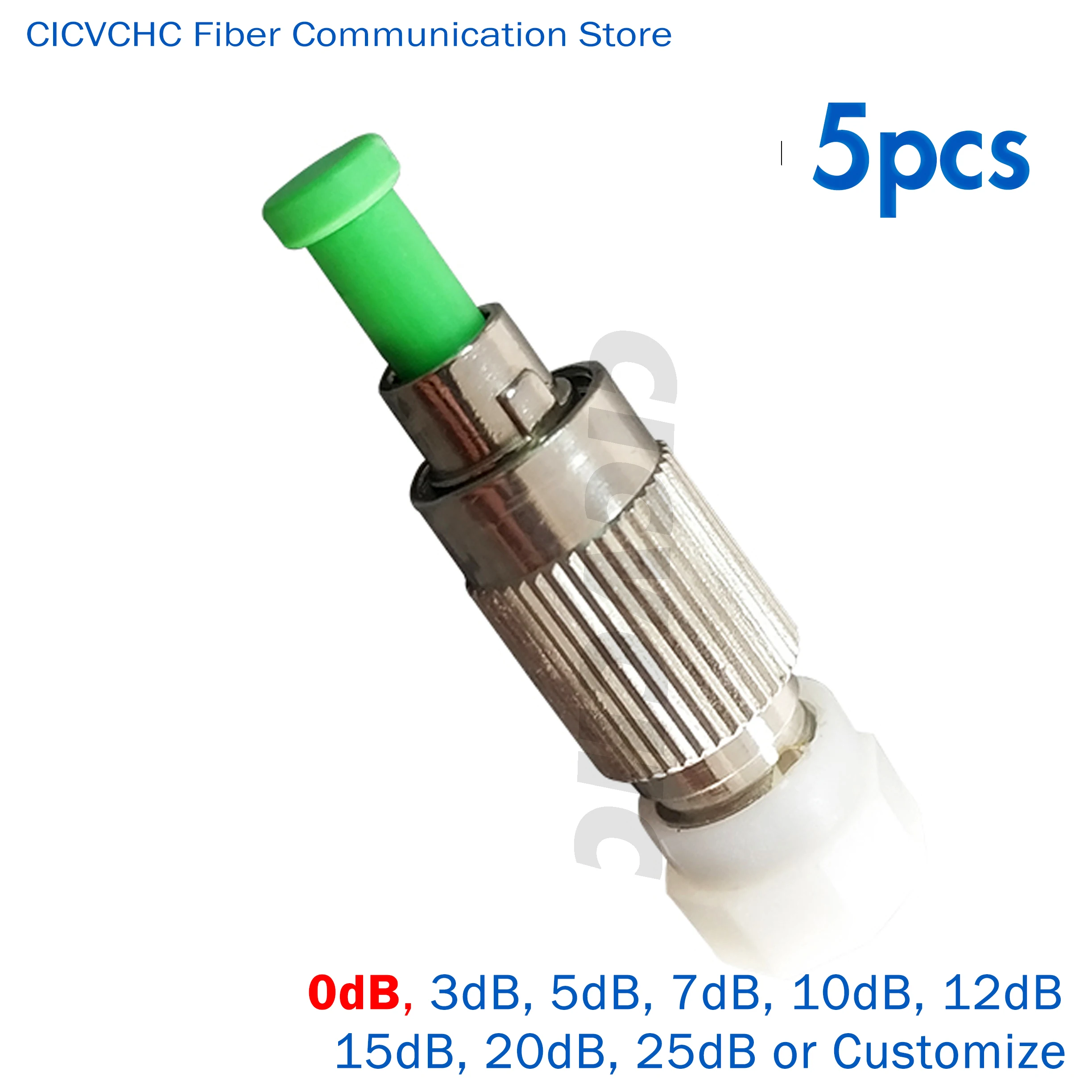 5pcs FC/APC(Male) - FC/UPC (Female) Attenuators (0, 1 to 25dB)/Fixed/Plug-in type /Fiber Optical