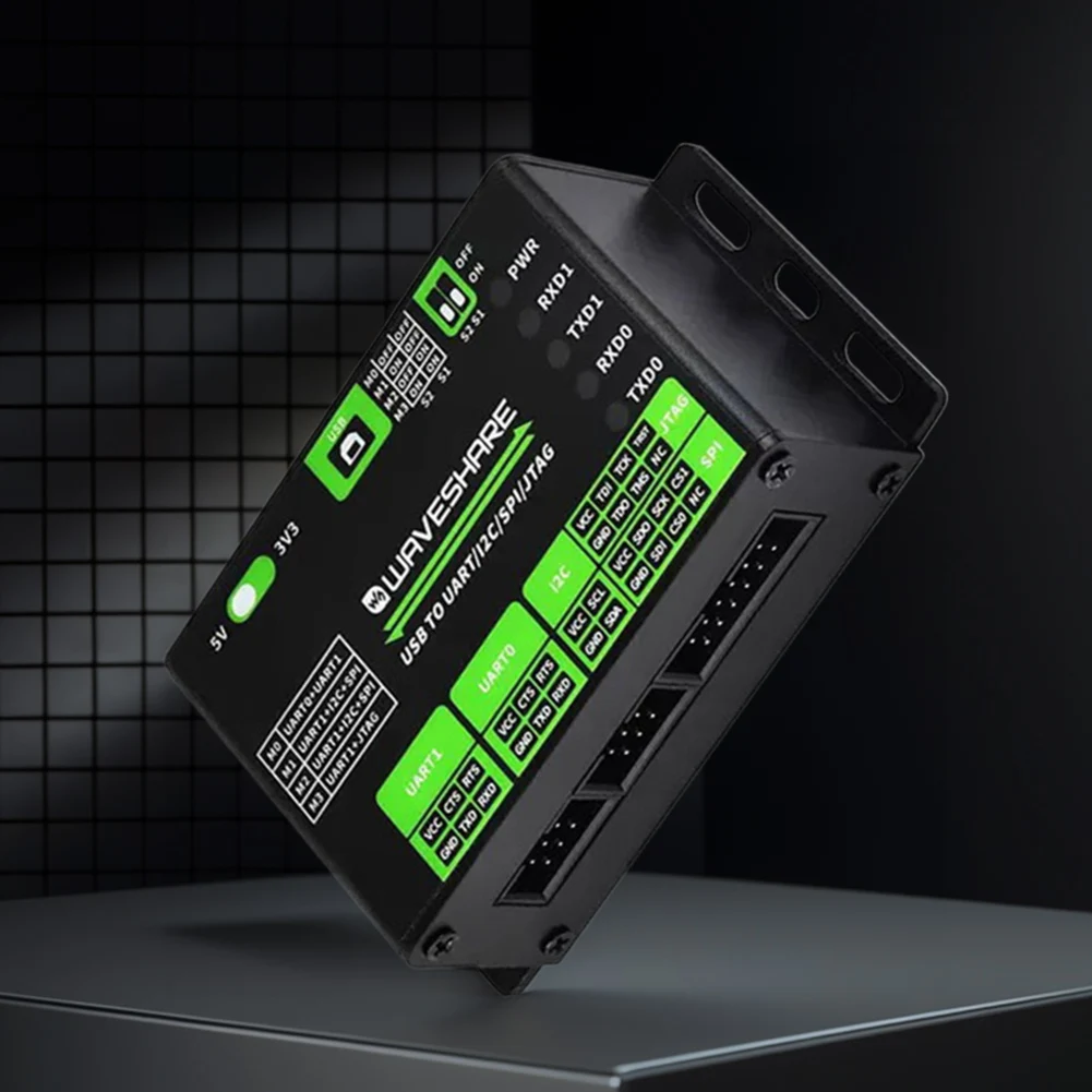 USB To UART/I2C/SPI/JTAG Adapter Converter Supports Multiple Interfaces USB To 2-ch UART USB To 1-ch UART + 1-ch I2C + 1-ch SPI